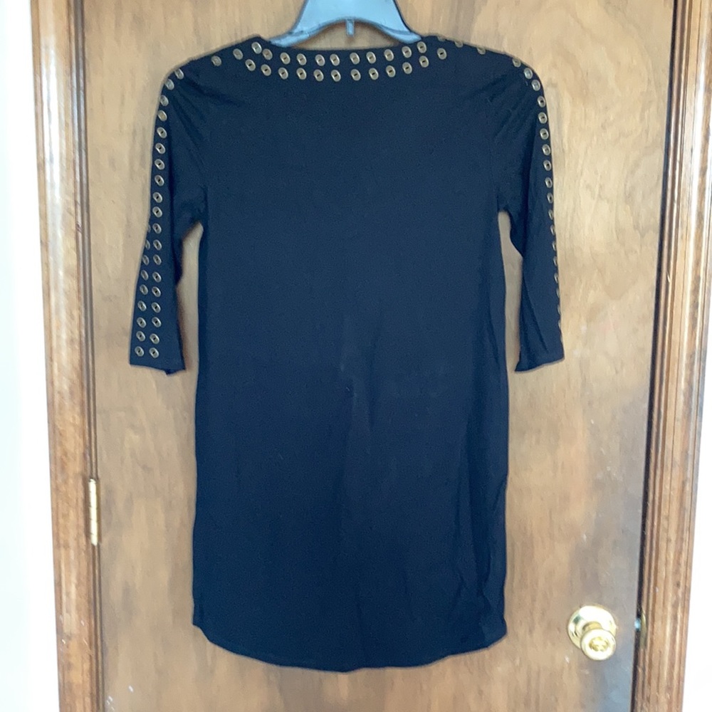 RACHEL Rachel Roy dress black with metal accents pullover party size S - Picture 12 of 14